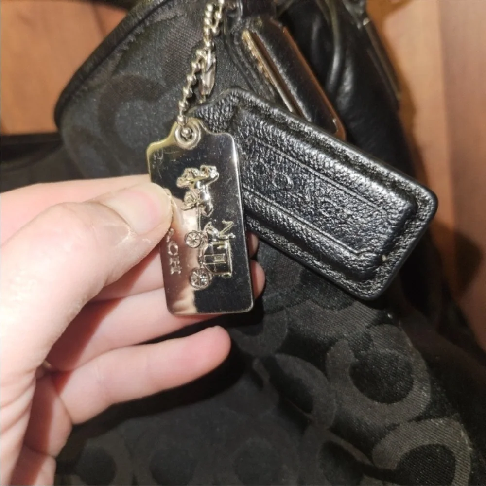 Coach 26448 Madison Phoebe Black Shoulder Bag - Picture 5 of 7